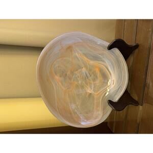 Decorative Murano Style Swirled Glass Bowl